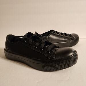 TREDSAFE Sneaker Unisex Mens 5/Womens 7 Black Lace Up Slip Resistant MNTS0341051